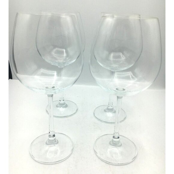Davino Rosenthal Crystal Wine Glasses Set of 4 Stemmed Clear - Picture 1 of 5
